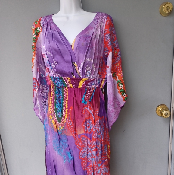 I Am Alberta Makali Dresses & Skirts - I Am Alberta Makali multicolored pleated flared dress M.